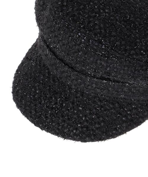 INGNI（イング）の「ツイードキャスケット（ハット・レディース・ブラック/アイボリー・ONE SIZE）」の8枚目の写真