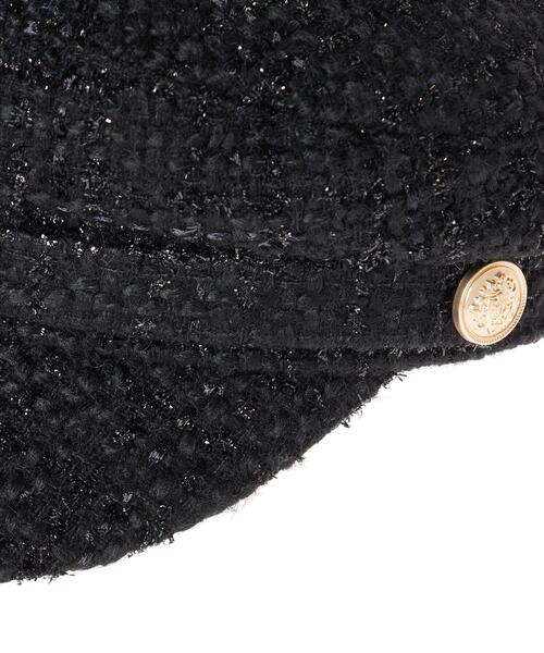 INGNI（イング）の「ツイードキャスケット（ハット・レディース・ブラック/アイボリー・ONE SIZE）」の9枚目の写真