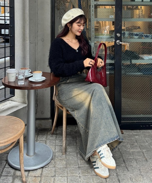 efill(エフィル)の「シャギーカーディガン(カーディガン/ボレロ・レディース・ブラック/グレー・FREE)」の5枚目の写真