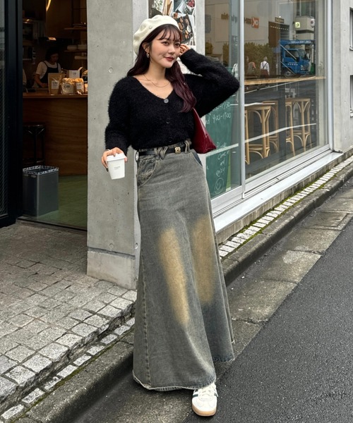 efill(エフィル)の「シャギーカーディガン(カーディガン/ボレロ・レディース・ブラック/グレー・FREE)」の7枚目の写真