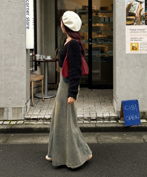 efill(エフィル)の「シャギーカーディガン(カーディガン/ボレロ・レディース・ブラック/グレー・FREE)」の8枚目の写真