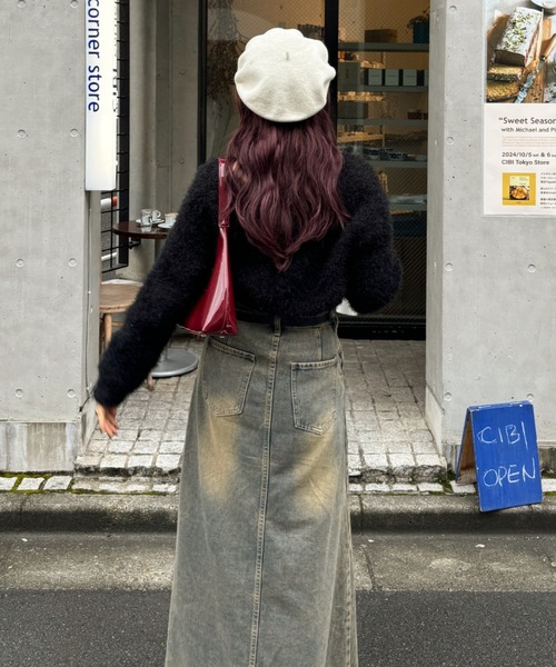 efill(エフィル)の「シャギーカーディガン(カーディガン/ボレロ・レディース・ブラック/グレー・FREE)」の9枚目の写真