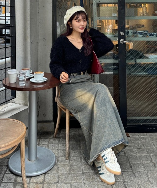 efill(エフィル)の「シャギーカーディガン(カーディガン/ボレロ・レディース・ブラック/グレー・FREE)」の12枚目の写真