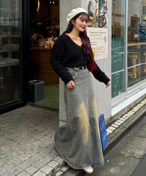 efill(エフィル)の「シャギーカーディガン(カーディガン/ボレロ・レディース・ブラック/グレー・FREE)」の14枚目の写真