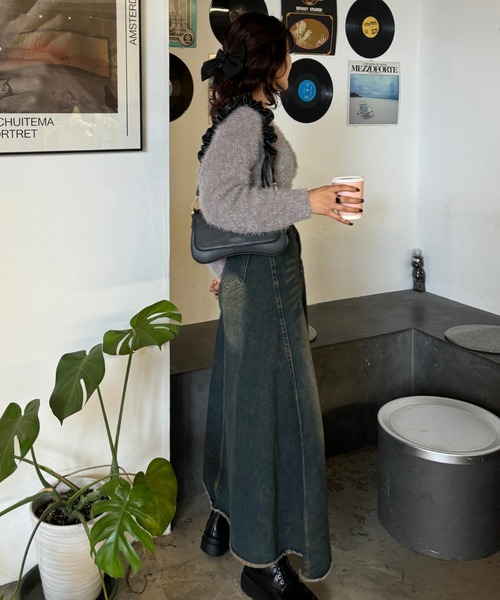 efill(エフィル)の「シャギーカーディガン(カーディガン/ボレロ・レディース・ブラック/グレー・FREE)」の19枚目の写真