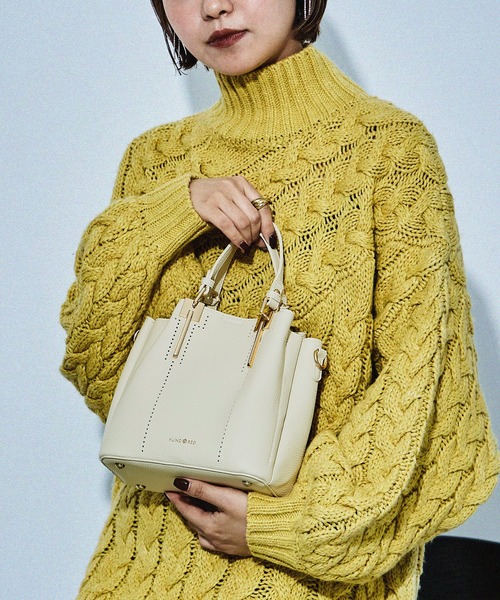 未使用　ハンドバッグ　ワンハンド　ネイビー　シンプル セール】合成皮革 ワンハンドルバッグ（ハンドバッグ）｜wears