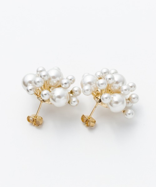 ciite'（シーテ）の「パールモチーフピアス  (両耳用)（ピアス（両耳用）・レディース・ホワイト・FREE）」の2枚目の写真