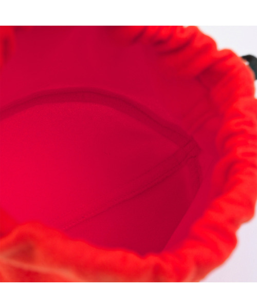 VICTIM（ヴィクティム）の「VICTIM ヴィクティム / FLEECE BAG フリース巾着バッグ / VTM-24-A-110（トートバッグ・メンズ・オレンジ・FREE）」の3枚目の写真