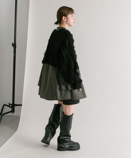 KBF（ケイビーエフ）の「『WEB/一部店舗限定』フリンジリボンカーディガン（カーディガン/ボレロ・レディース・アイボリー/レッド/ブラック・ONE）」の7枚目の写真