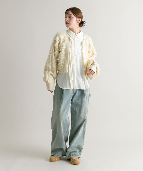 KBF（ケイビーエフ）の「『WEB/一部店舗限定』フリンジリボンカーディガン（カーディガン/ボレロ・レディース・アイボリー/レッド/ブラック・ONE）」の16枚目の写真