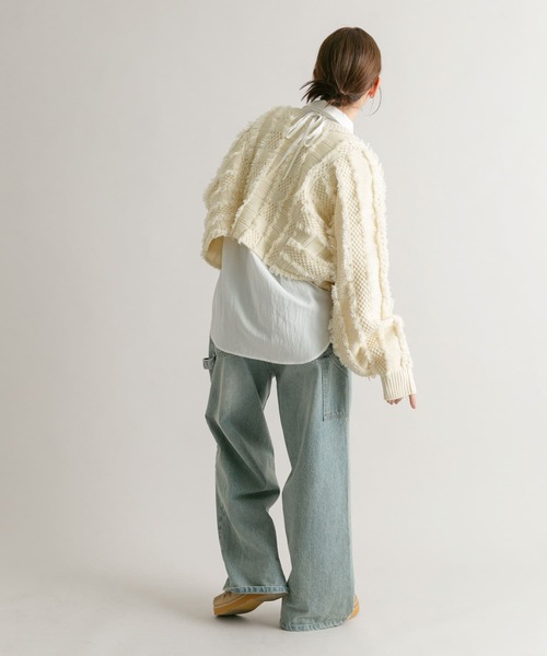 KBF（ケイビーエフ）の「『WEB/一部店舗限定』フリンジリボンカーディガン（カーディガン/ボレロ・レディース・アイボリー/レッド/ブラック・ONE）」の17枚目の写真