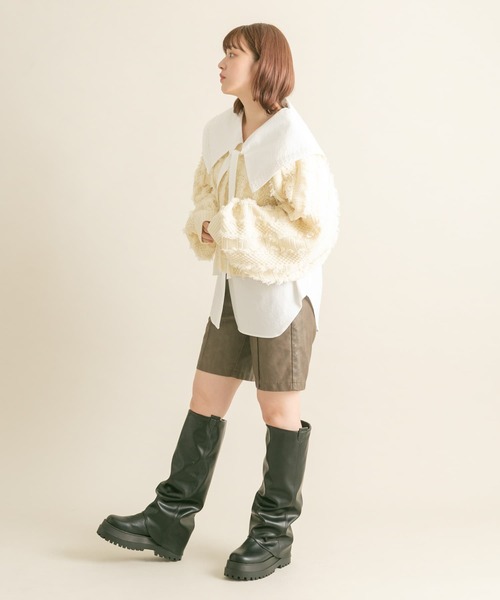 KBF（ケイビーエフ）の「『WEB/一部店舗限定』フリンジリボンカーディガン（カーディガン/ボレロ・レディース・アイボリー/レッド/ブラック・ONE）」の22枚目の写真