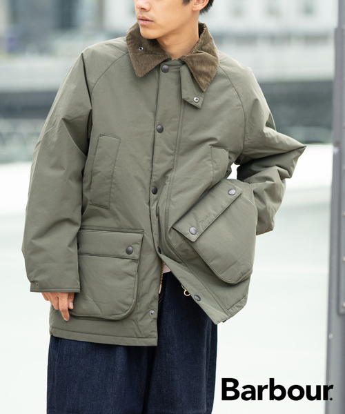 Barbour（バブアー）の「Barbour / バブアー  OS BEDALE PADDED CASUAL JACKET（その他アウター・メンズ・カーキ/ブラック・40/38）」の2枚目の写真