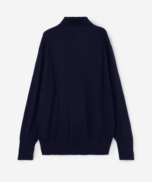 Kaptain Sunshine(キャプテン サンシャイン)の「KAPTAIN SUNSHINE | カシミヤ ニットポロシャツ MEN(ニット/セーター・メンズ・ネイビー・38/40)」の2枚目の写真