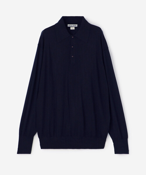 Kaptain Sunshine(キャプテン サンシャイン)の「KAPTAIN SUNSHINE | カシミヤ ニットポロシャツ MEN(ニット/セーター・メンズ・ネイビー・38/40)」の11枚目の写真