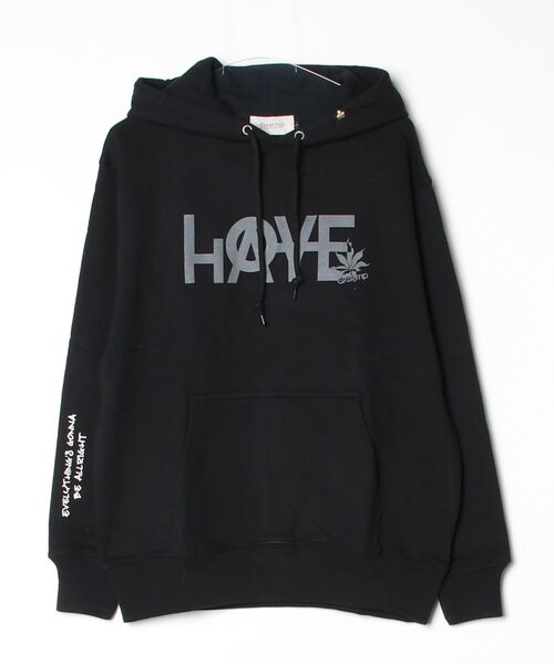 drestrip（ドレストリップ）の「裏毛フーディL/S（LOVE-HATE）（パーカー・メンズ・トップグレー/ネイビー/ブラック・MEDIUM/LARGE）」の2枚目の写真