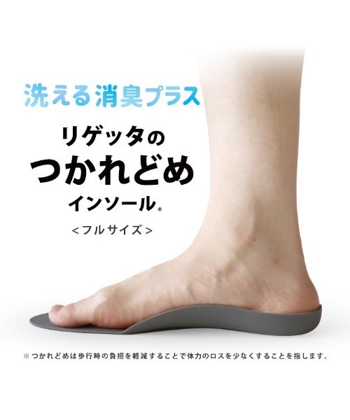 Re:getA(リゲッタ)の「Re:getA MTRFLD 消臭Loupe insole+ ルーペ インソール プラス(インソール/シューズクッション・レディース・グレー・S/M/L)」の11枚目の写真