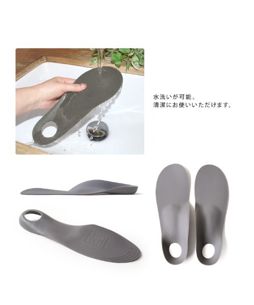 Re:getA(リゲッタ)の「Re:getA MTRFLD 消臭Loupe insole+ ルーペ インソール プラス(インソール/シューズクッション・レディース・グレー・S/M/L)」の17枚目の写真