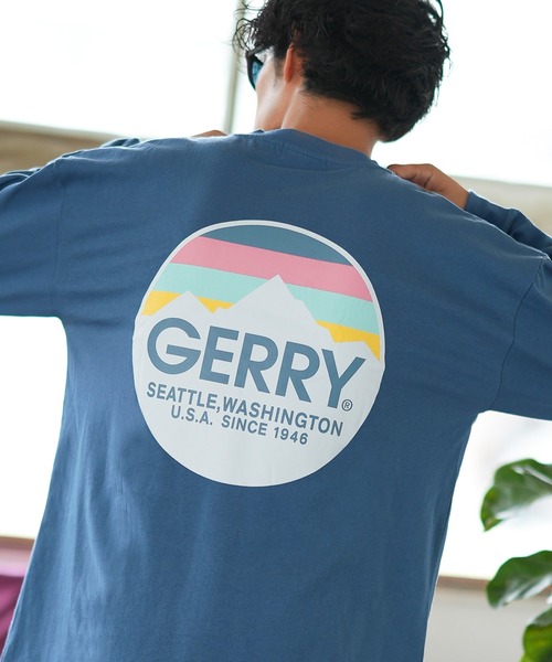 GERRY（ジェリー）の「【GERRY】別注 プリント 長袖Tシャツ（Tシャツ/カットソー・メンズ・カーキ/ブラック/ホワイト系1/ホワイト系/ブルー/ライトグレー系/ライトグレー/ホワイト/ライトグレー系1/パープル系/ブルー系1/カーキ系1/ブルー系/カーキ系/ブラック系/パープル/パープル系1/ブラック系1・MEDIUM/SMALL/X-LARGE/LARGE）」の14枚目の写真