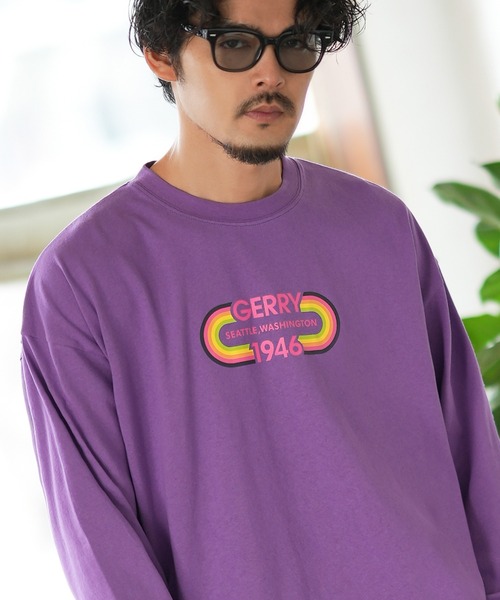 GERRY（ジェリー）の「【GERRY】別注 プリント 長袖Tシャツ（Tシャツ/カットソー・メンズ・カーキ/ブラック/ホワイト系1/ホワイト系/ブルー/ライトグレー系/ライトグレー/ホワイト/ライトグレー系1/パープル系/ブルー系1/カーキ系1/ブルー系/カーキ系/ブラック系/パープル/パープル系1/ブラック系1・MEDIUM/SMALL/X-LARGE/LARGE）」の18枚目の写真