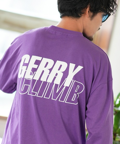 GERRY（ジェリー）の「【GERRY】別注 プリント 長袖Tシャツ（Tシャツ/カットソー・メンズ・カーキ/ブラック/ホワイト系1/ホワイト系/ブルー/ライトグレー系/ライトグレー/ホワイト/ライトグレー系1/パープル系/ブルー系1/カーキ系1/ブルー系/カーキ系/ブラック系/パープル/パープル系1/ブラック系1・MEDIUM/SMALL/X-LARGE/LARGE）」の16枚目の写真