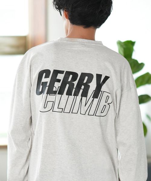 GERRY（ジェリー）の「【GERRY】別注 プリント 長袖Tシャツ（Tシャツ/カットソー・メンズ・カーキ/ブラック/ホワイト系1/ホワイト系/ブルー/ライトグレー系/ライトグレー/ホワイト/ライトグレー系1/パープル系/ブルー系1/カーキ系1/ブルー系/カーキ系/ブラック系/パープル/パープル系1/ブラック系1・MEDIUM/SMALL/X-LARGE/LARGE）」の7枚目の写真