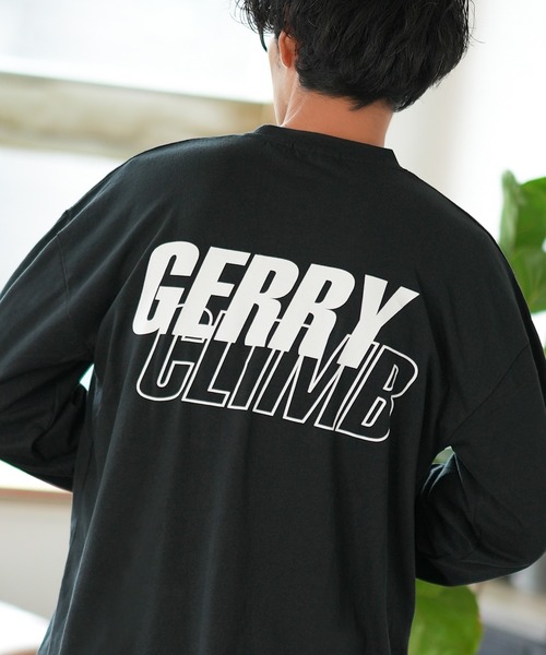 GERRY（ジェリー）の「【GERRY】別注 プリント 長袖Tシャツ（Tシャツ/カットソー・メンズ・カーキ/ブラック/ホワイト系1/ホワイト系/ブルー/ライトグレー系/ライトグレー/ホワイト/ライトグレー系1/パープル系/ブルー系1/カーキ系1/ブルー系/カーキ系/ブラック系/パープル/パープル系1/ブラック系1・MEDIUM/SMALL/X-LARGE/LARGE）」の4枚目の写真