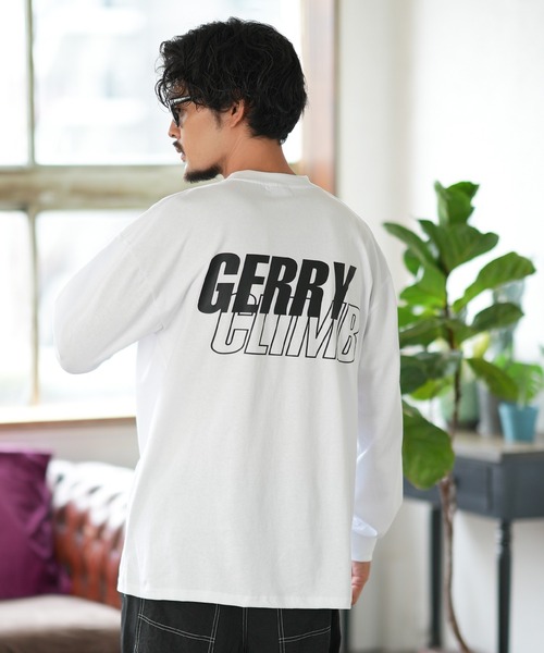 GERRY（ジェリー）の「【GERRY】別注 プリント 長袖Tシャツ（Tシャツ/カットソー・メンズ・カーキ/ブラック/ホワイト系1/ホワイト系/ブルー/ライトグレー系/ライトグレー/ホワイト/ライトグレー系1/パープル系/ブルー系1/カーキ系1/ブルー系/カーキ系/ブラック系/パープル/パープル系1/ブラック系1・MEDIUM/SMALL/X-LARGE/LARGE）」の20枚目の写真
