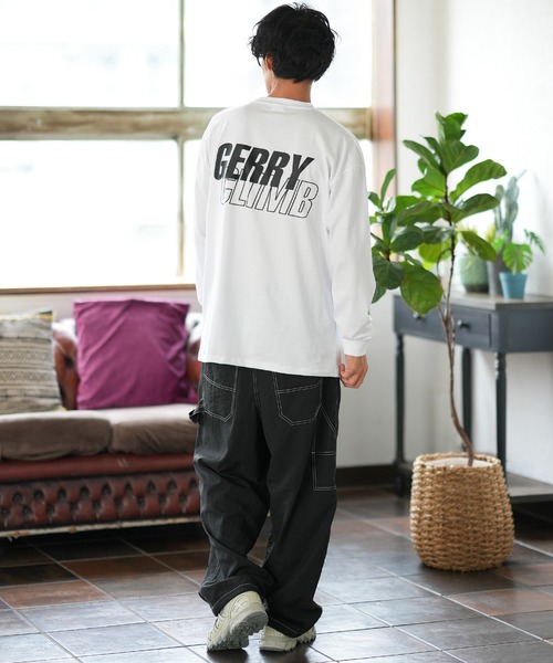 GERRY（ジェリー）の「【GERRY】別注 プリント 長袖Tシャツ（Tシャツ/カットソー・メンズ・カーキ/ブラック/ホワイト系1/ホワイト系/ブルー/ライトグレー系/ライトグレー/ホワイト/ライトグレー系1/パープル系/ブルー系1/カーキ系1/ブルー系/カーキ系/ブラック系/パープル/パープル系1/ブラック系1・MEDIUM/SMALL/X-LARGE/LARGE）」の22枚目の写真