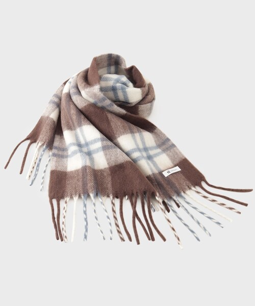 tk.TAKEO KIKUCHI(ティーケータケオキクチ)の「◆ブークレボリュームマフラー(マフラー・レディース・ブラック系1/ダークグリーン系/ダークグリーン系5/グリーン系/ブラック系/ブルー系2/ダークブラウン系8/オフホワイト/ブラック/グレー系4・00)」の7枚目の写真