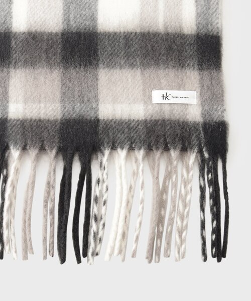 tk.TAKEO KIKUCHI(ティーケータケオキクチ)の「◆ブークレボリュームマフラー(マフラー・レディース・ブラック系1/ダークグリーン系/ダークグリーン系5/グリーン系/ブラック系/ブルー系2/ダークブラウン系8/オフホワイト/ブラック/グレー系4・00)」の15枚目の写真