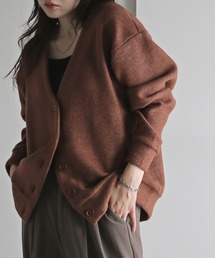 COURO（コウロ）の「メランジニットルーズシルエットカーディガン（カーディガン/ボレロ・レディース）」