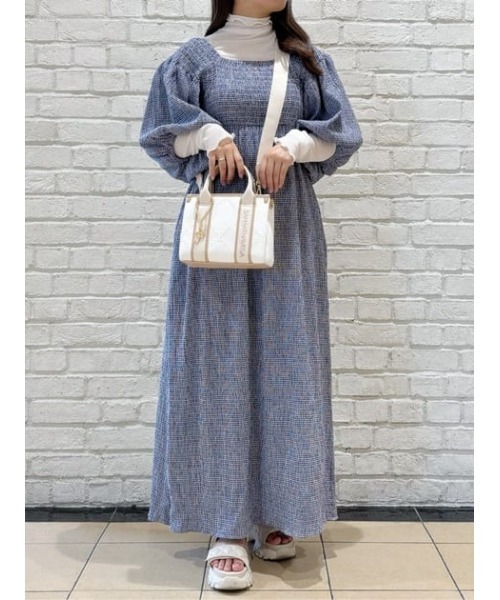 SAMANTHAVEGA(サマンサベガ)の「ロゴテープデニム風トート(ミニ)(ショルダーバッグ・レディース・ネイビー/ブラック/ホワイト/ライトインディゴブルー・FREE)」の8枚目の写真