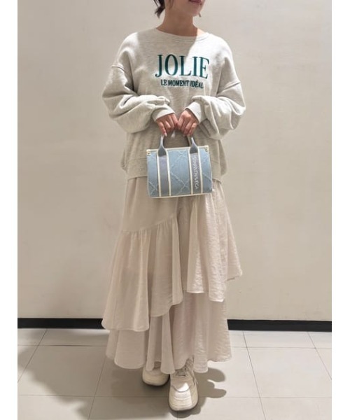 SAMANTHAVEGA(サマンサベガ)の「ロゴテープデニム風トート(ミニ)(ショルダーバッグ・レディース・ネイビー/ブラック/ホワイト/ライトインディゴブルー・FREE)」の5枚目の写真