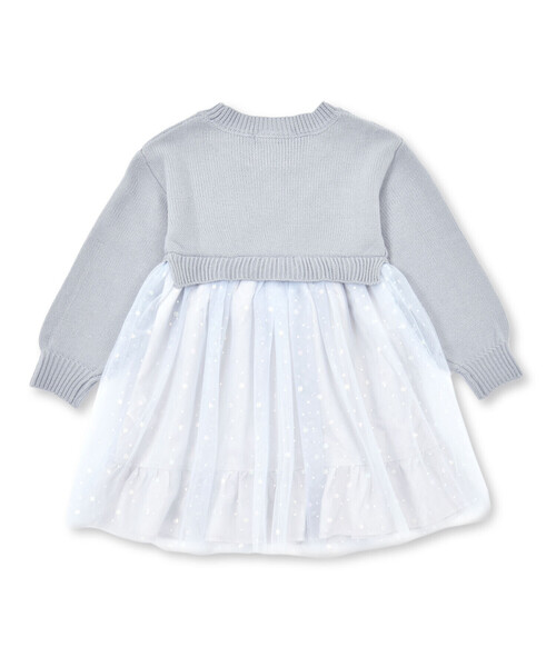 SLAP SLIP（スラップスリップ）の「キラキラプリントチュールニットドッキングワンピース(80~130cm)（ワンピース・キッズ・パープル/ブルー・80ｃｍ/90cm/100cm/130cm/110cm/120cm）」の15枚目の写真