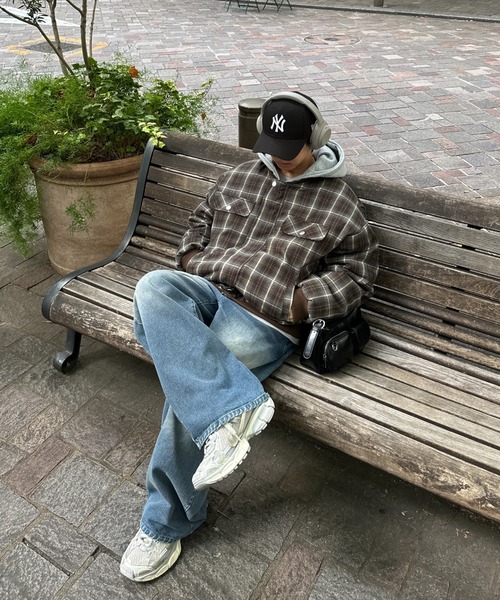 ADAMASTE（アダマスト）の「【ADAMASTE SELECT】zip up hoodie check