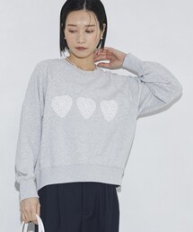 Firsthand | Firsthand/ファーストハンド オーガニックコットン ハートアップリケ ラグランスウェット(スウェット)