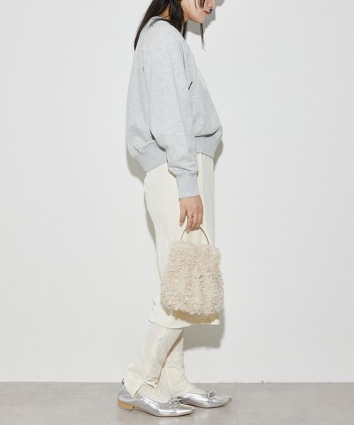 Firsthand（ファーストハンド）の「Firsthand/ファーストハンド オーガニックコットン ハートアップリケ ラグランスウェット（スウェット・レディース・グレー/ブラック・FREE）」の22枚目の写真