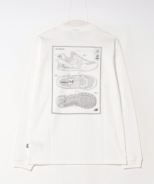 NEW BALANCE(ニューバランス)の「ニューバランス New Balance ロングスリーブTシャツ_Athletics(Tシャツ/カットソー・メンズ・ホワイト/ブラック・LL/S/M/L)」の3枚目の写真