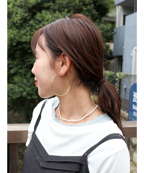 Ungrid（アングリッド）の「ビッグフープピアス（ピアス（両耳用）・レディース・シルバー/ゴールド・FREE）」の5枚目の写真