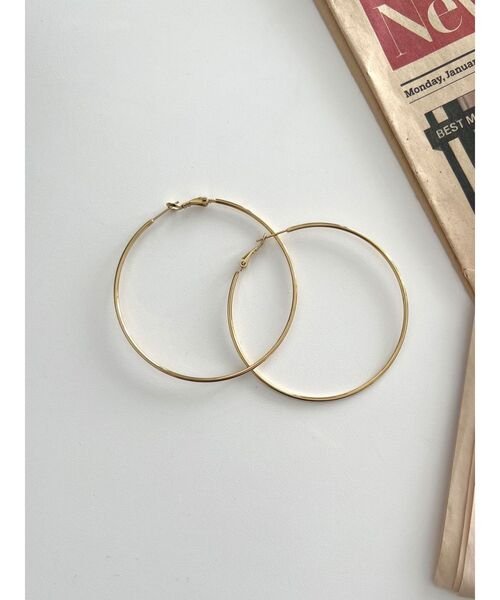 Ungrid（アングリッド）の「ビッグフープピアス（ピアス（両耳用）・レディース・シルバー/ゴールド・FREE）」の12枚目の写真