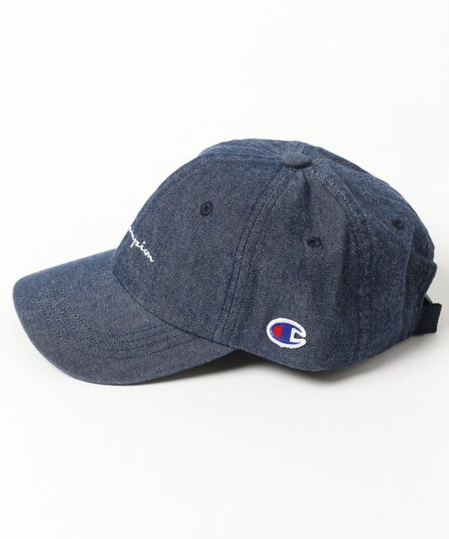 Champion（チャンピオン）の「【Champion(チャンピオン)】別注ツイル&デニムCAP(KIDS)（キャップ・キッズ・チャコール/ベージュ/ネイビー/パープル/ピンク/ブラック/サックスブルー・FREE）」の22枚目の写真
