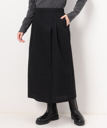 Gabardine K.T | ふくれ千鳥ジャカード 巻き風バルーンスカート(スカート)