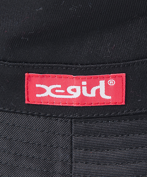X-girl（エックスガール）の「LOGO REVERSIBLE HAT（ハット・レディース・ブラック/ベージュ・ONE SIZE）」の8枚目の写真