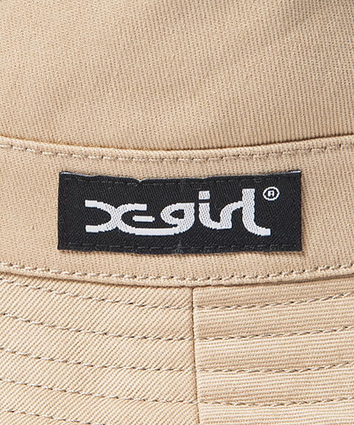 X-girl（エックスガール）の「LOGO REVERSIBLE HAT（ハット・レディース・ブラック/ベージュ・ONE SIZE）」の9枚目の写真