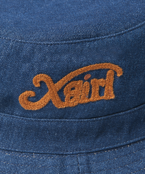 X-girl（エックスガール）の「LOGO REVERSIBLE HAT（ハット・レディース・ブラック/ベージュ・ONE SIZE）」の3枚目の写真