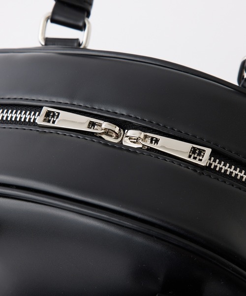 one after another NICE CLAUP（ワンアフターアナザーナイスクラップ）の「チャーム付きボストンバッグ（ハンドバッグ・レディース・ピンク/アイボリー/ブラック・FREE）」の11枚目の写真