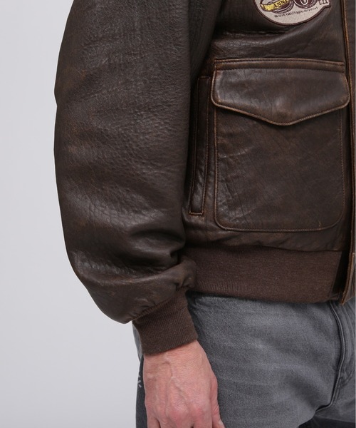 AVIREX(アヴィレックス)の「《50th Anniversary》A-2 BLOUSON / A-2 ブルゾン / AVIREX / アヴィレックス(ブルゾン・メンズ・ブラウン・36/38/40/42/44)」の9枚目の写真