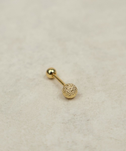 CEMONEMO(セモネモ)の「【金属アレルギー対応】 グリッターボール ポイントピアス(片耳用) / silver925(ピアス(片耳用)・レディース・シルバー/ゴールド・FREE)」の3枚目の写真