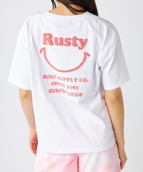 アップル純正　半袖ポロシャツ虹色リンゴ刺繍入と1997LaboFinder CD RUSTY/ラスティー 半袖 Tシャツ バックプリント ニコちゃん 相良